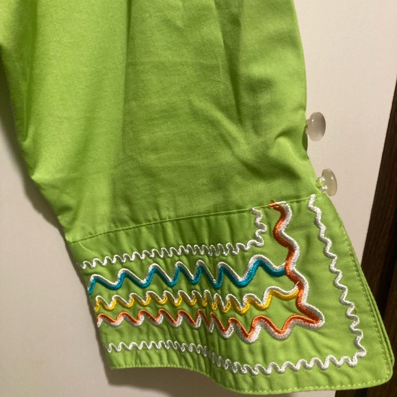 Bob Mackie embroidered blouse - Picture 5 of 7